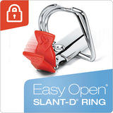 Cardinal® Premier Easy Open Locking Slant-d Ring Binders, 3 Rings, 4" Capacity, 11 X 8.5, Black freeshipping - TVN Wholesale 