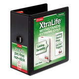 Cardinal® Xtralife Clearvue Non-stick Locking Slant-d Ring Binder, 3 Rings, 5" Capacity, 11 X 8.5, Black freeshipping - TVN Wholesale 