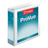 Cardinal® Provue Non-stick Concealed Rivet Round Ring Binder, 3 Rings, 3" Capacity, 11 X 8.5, White freeshipping - TVN Wholesale 