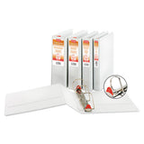 Cardinal® Treated Clearvue Locking Slant-d Ring Binder, 3 Rings, 1" Capacity, 11 X 8.5, White freeshipping - TVN Wholesale 