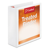 Cardinal® Treated Clearvue Locking Slant-d Ring Binder, 3 Rings, 3" Capacity, 11 X 8.5, White freeshipping - TVN Wholesale 