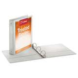 Cardinal® Treated Binder Clearvue Locking Round Ring Binder, 3 Rings, 1.5" Capacity, 11 X 8.5, White freeshipping - TVN Wholesale 