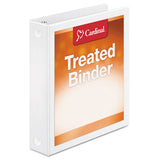 Cardinal® Treated Binder Clearvue Locking Round Ring Binder, 3 Rings, 1.5" Capacity, 11 X 8.5, White freeshipping - TVN Wholesale 