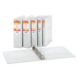 Cardinal® Treated Binder Clearvue Locking Round Ring Binder, 3 Rings, 3" Capacity, 11 X 8.5, White freeshipping - TVN Wholesale 