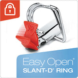 Cardinal® Freestand Easy Open Locking Slant-d Ring Binder, 3 Rings, 1" Capacity, 11 X 8.5, White freeshipping - TVN Wholesale 