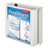 Cardinal® Freestand Easy Open Locking Slant-d Ring Binder, 3 Rings, 4" Capacity, 11 X 8.5, White freeshipping - TVN Wholesale 