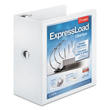 Cardinal® Expressload Clearvue Locking D-ring Binder, 3 Rings, 5" Capacity, 11 X 8.5, White freeshipping - TVN Wholesale 