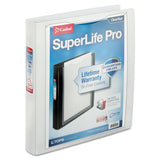 Superlife Pro Easy Open Clearvue Locking Slant-d Ring Binder, 3 Rings, 1.5