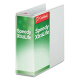 Cardinal® Speedy Xtralife Non-stick Locking Slant-d Ring Binder, 3 Rings, 4" Capacity, 11 X 8.5, White freeshipping - TVN Wholesale 