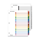 Cardinal® Onestep Printable Table Of Contents And Dividers, 26-tab, A To Z, 11 X 8.5, White, 1 Set freeshipping - TVN Wholesale 