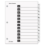 Cardinal® Onestep Printable Table Of Contents And Dividers, 12-tab, Jan. To Dec., 11 X 8.5, White, 1 Set freeshipping - TVN Wholesale 