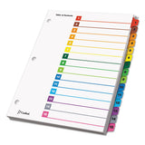 Cardinal® Onestep Printable Table Of Contents And Dividers, 15-tab, 1 To 15, 11 X 8.5, White, 1 Set freeshipping - TVN Wholesale 