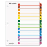 Cardinal® Onestep Printable Table Of Contents And Dividers, 15-tab, 1 To 15, 11 X 8.5, White, 1 Set freeshipping - TVN Wholesale 