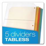 Cardinal® Poly Ring Binder Pockets, 11 X 8 1-2, Assorted Colors, 5-pack freeshipping - TVN Wholesale 