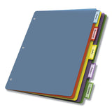 Cardinal® Poly Index Dividers, 5-tab, 11 X 8.5, Assorted, 4 Sets freeshipping - TVN Wholesale 