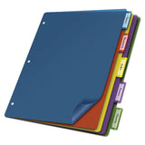 Cardinal® Poly Index Dividers, 5-tab, 11 X 8.5, Assorted, 4 Sets freeshipping - TVN Wholesale 