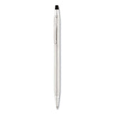 Cross® Classic Century Ballpoint Pen And Pencil Set, 0.7 Mm Black Pen, 0.7 Mm Hb Pencil, Chrome-black Barrels freeshipping - TVN Wholesale 