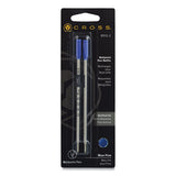 Cross® Refills For Cross Ballpoint Pens, Fine Conical Tip, Blue Ink, 2-pack freeshipping - TVN Wholesale 