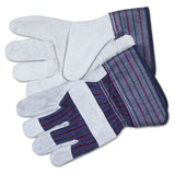MCR™ Safety Split Leather Palm Gloves, Large, Gray, Pair freeshipping - TVN Wholesale 