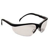 MCR™ Safety Klondike Safety Glasses, Matte Black Frame, Clear Lens freeshipping - TVN Wholesale 