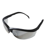 MCR™ Safety Klondike Safety Glasses, Black Matte Frame, Clear Mirror Lens, 12-box freeshipping - TVN Wholesale 