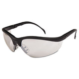 MCR™ Safety Klondike Safety Glasses, Black Matte Frame, Clear Mirror Lens freeshipping - TVN Wholesale 
