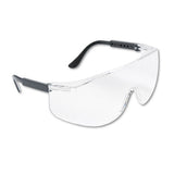 MCR™ Safety Tacoma Wraparound Safety Glasses, Black Frames, Clear Lenses freeshipping - TVN Wholesale 
