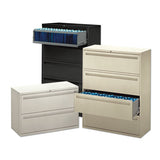 HON® Brigade 700 Series Lateral File, 4 Legal-letter-size File Drawers, 1 File Shelf, 1 Post Shelf, Putty, 42" X 19.25" X 67" freeshipping - TVN Wholesale 