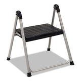 Cosco® Folding Step Stool, 1-step, 200 Lb Capacity, 9.9" Working Height, Platinum-black freeshipping - TVN Wholesale 