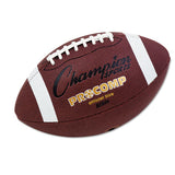 Champion Sports Pro Composite Football, Junior Size, Brown freeshipping - TVN Wholesale 