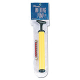 Champion Sports Hand Pump, 12", Plastic, Yellow-black freeshipping - TVN Wholesale 