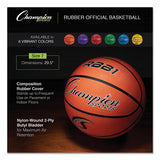 Champion Sports Rubber Sports Ball, For Basketball, No. 7 Size, Official Size, Orange freeshipping - TVN Wholesale 