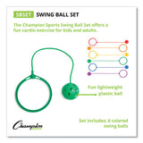 Champion Sports Swing Ball Set, 5.5" Diameter, Assorted Colors, 6-set freeshipping - TVN Wholesale 