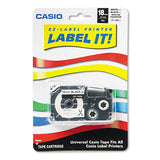 Casio® Label Printer Iron-on Transfer Tape, 0.75" X 26 Ft, Black On White freeshipping - TVN Wholesale 