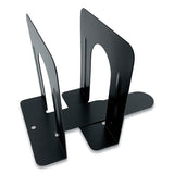 Huron Steel Bookends, Contemporary Style, 4.75 X 4.75 X 4.75, Black freeshipping - TVN Wholesale 