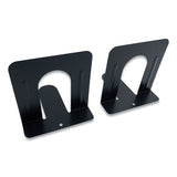 Huron Steel Bookends, Contemporary Style, 4.75 X 4.75 X 4.75, Black freeshipping - TVN Wholesale 