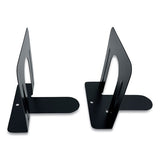 Huron Steel Bookends, Contemporary Style, 4.75 X 4.75 X 4.75, Black freeshipping - TVN Wholesale 