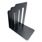 Huron Steel Bookend With Sorter, Contemporary Style, 5 X 7 X 8, Black freeshipping - TVN Wholesale 