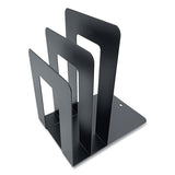 Huron Steel Bookend With Sorter, Contemporary Style, 5 X 7 X 8, Black freeshipping - TVN Wholesale 