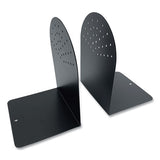 Huron Steel Bookends, Contemporary Style, 4.75 X 5.5 X 7.25, Black freeshipping - TVN Wholesale 