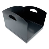 Huron Steel Horizontal File Organizer, 1 Section, Letter Size Files, 12 X 11 X 8, Black freeshipping - TVN Wholesale 
