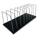 Huron Steel Wire Vertical File Organizer, 8 Sections, Letter Size Files, 18.25 X 8 X 7.5, Black-metal Gray freeshipping - TVN Wholesale 