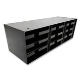 Huron Steel Rack, 12 Sections, 33.5 X 12 X 10.5, Black freeshipping - TVN Wholesale 