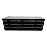 Huron Steel Rack, 12 Sections, 33.5 X 12 X 10.5, Black freeshipping - TVN Wholesale 