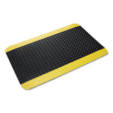 Crown Industrial Deck Plate Anti-fatigue Mat, Vinyl, 36 X 60, Black-yellow Border freeshipping - TVN Wholesale 