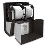 Coastwide Professional™ J-series Quad Bath Tissue Dispenser, 13.52 X 7.51 X 14.66, Black Metallic freeshipping - TVN Wholesale 