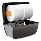 Coastwide Professional™ J-series Duo Bath Tissue Dispenser, 11.49 X 6.9 X 7.55, Black-metallic freeshipping - TVN Wholesale 