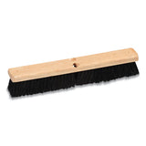 Tampico Push Broom Head, Black Bristles, 18