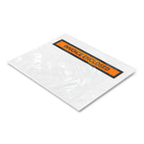 Coastwide Professional™ Packing List Envelope, Top-print Front, 5.5 X 4.5, Clear-orange, 1,000-carton freeshipping - TVN Wholesale 