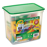 Crayola® Creativity Tub, Crayons, Markers, Colored Pencils, Construction Paper, 80 Pieces freeshipping - TVN Wholesale 